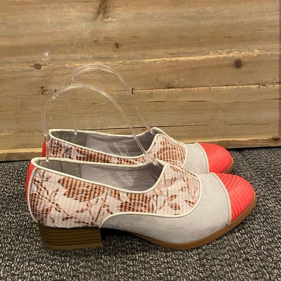 Ruby Shoo Brooke Coral Low Heel Loafers - Picture 1 of 10